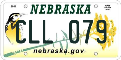 NE license plate CLL079