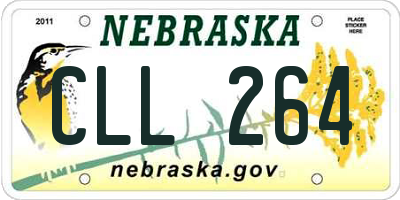 NE license plate CLL264