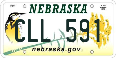 NE license plate CLL591