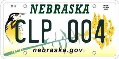 NE license plate CLP004