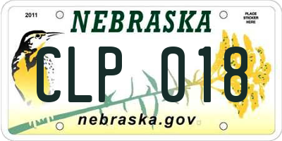 NE license plate CLP018