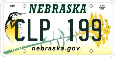 NE license plate CLP199