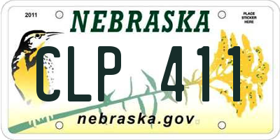 NE license plate CLP411