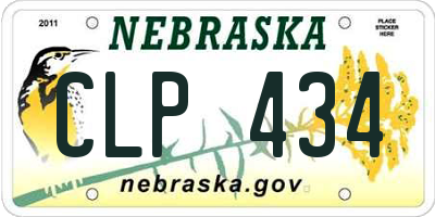 NE license plate CLP434