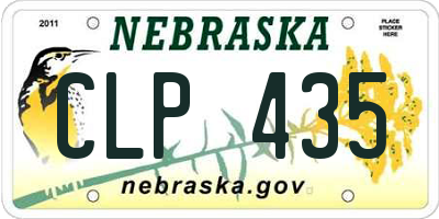NE license plate CLP435