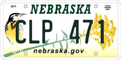 NE license plate CLP471