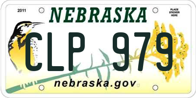 NE license plate CLP979