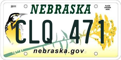 NE license plate CLQ471