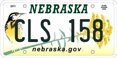NE license plate CLS158