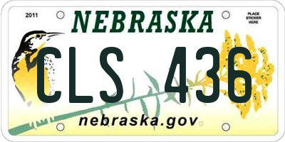 NE license plate CLS436