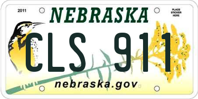 NE license plate CLS911