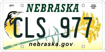 NE license plate CLS977