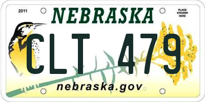 NE license plate CLT479