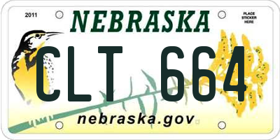 NE license plate CLT664