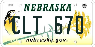 NE license plate CLT670