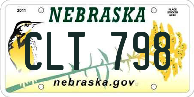 NE license plate CLT798