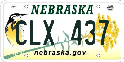 NE license plate CLX437