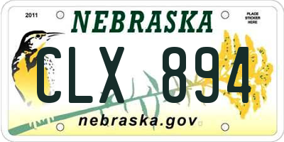 NE license plate CLX894