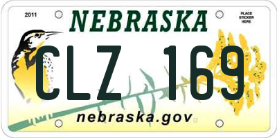NE license plate CLZ169