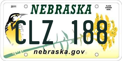 NE license plate CLZ188