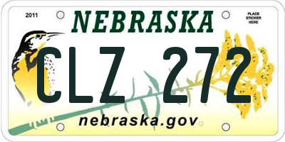 NE license plate CLZ272