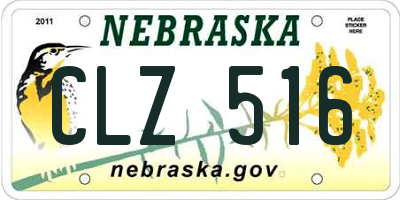 NE license plate CLZ516