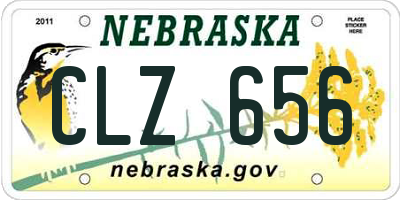 NE license plate CLZ656