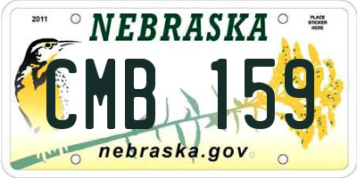 NE license plate CMB159