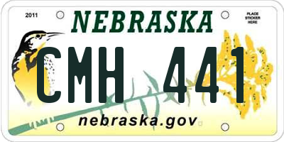 NE license plate CMH441