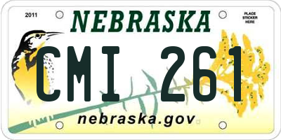 NE license plate CMI261