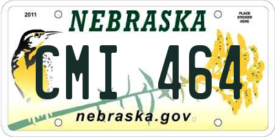 NE license plate CMI464