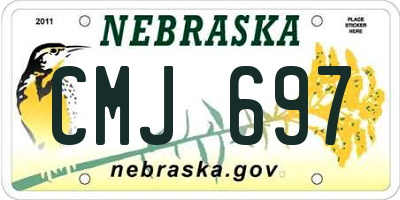 NE license plate CMJ697