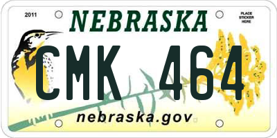 NE license plate CMK464