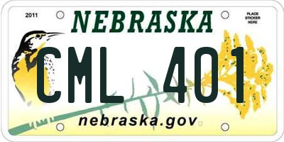NE license plate CML401