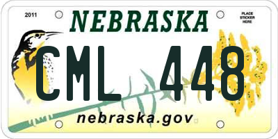 NE license plate CML448