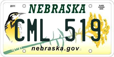 NE license plate CML519