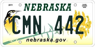 NE license plate CMN442