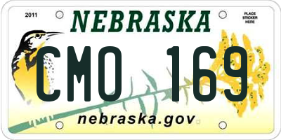 NE license plate CMO169