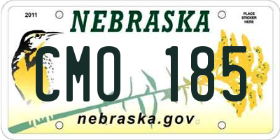 NE license plate CMO185