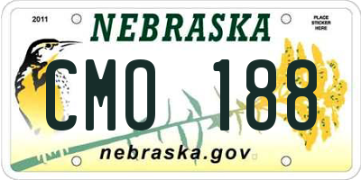 NE license plate CMO188