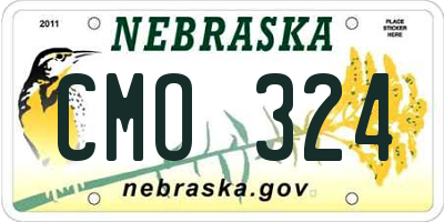 NE license plate CMO324
