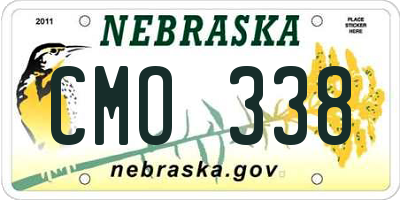 NE license plate CMO338