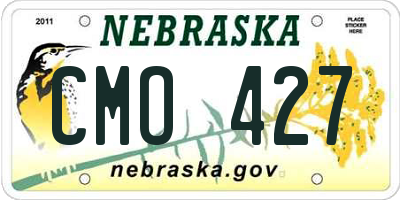 NE license plate CMO427