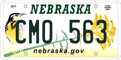 NE license plate CMO563