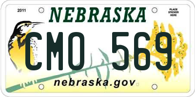 NE license plate CMO569