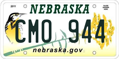 NE license plate CMO944