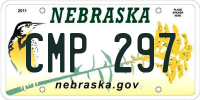 NE license plate CMP297