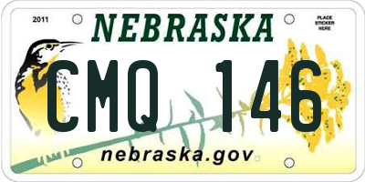 NE license plate CMQ146