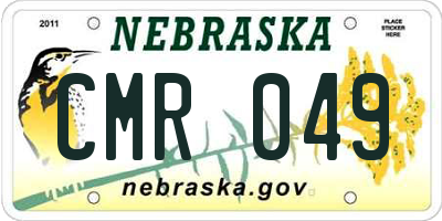 NE license plate CMR049