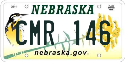 NE license plate CMR146